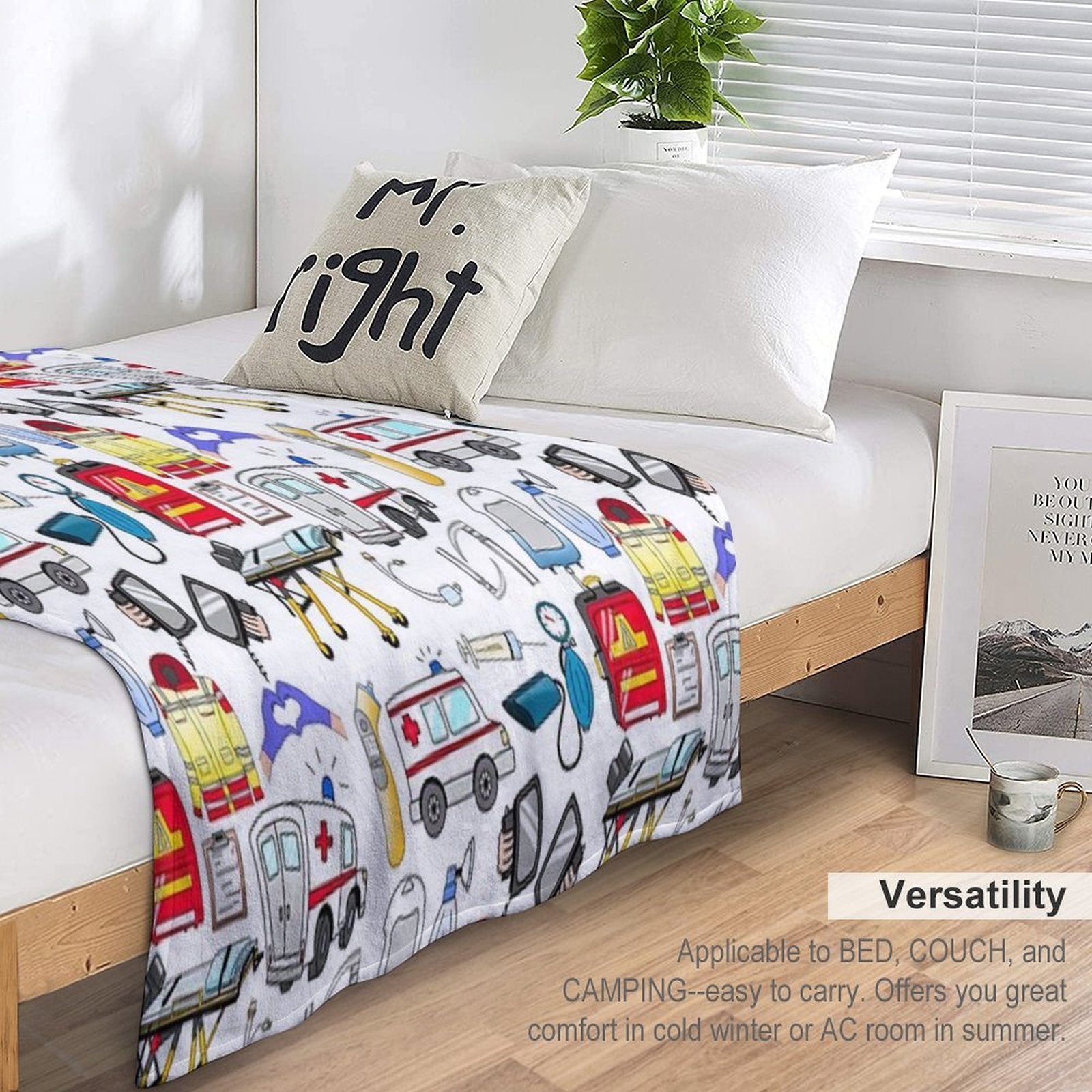 Paramedic Compact Throw Blanket