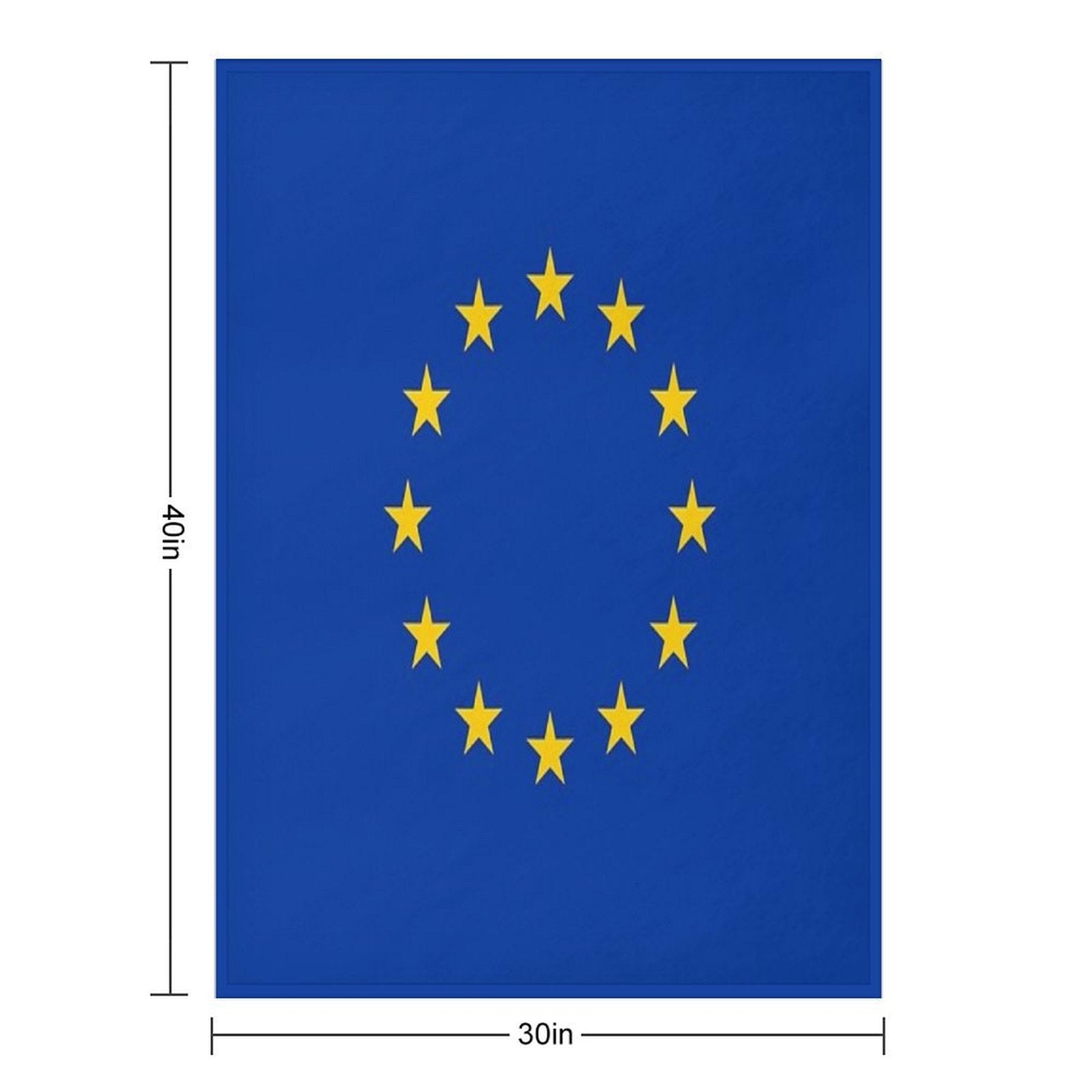 EU Europe European Union European Flag EU Stars Shrink-resistant Throw Blanket