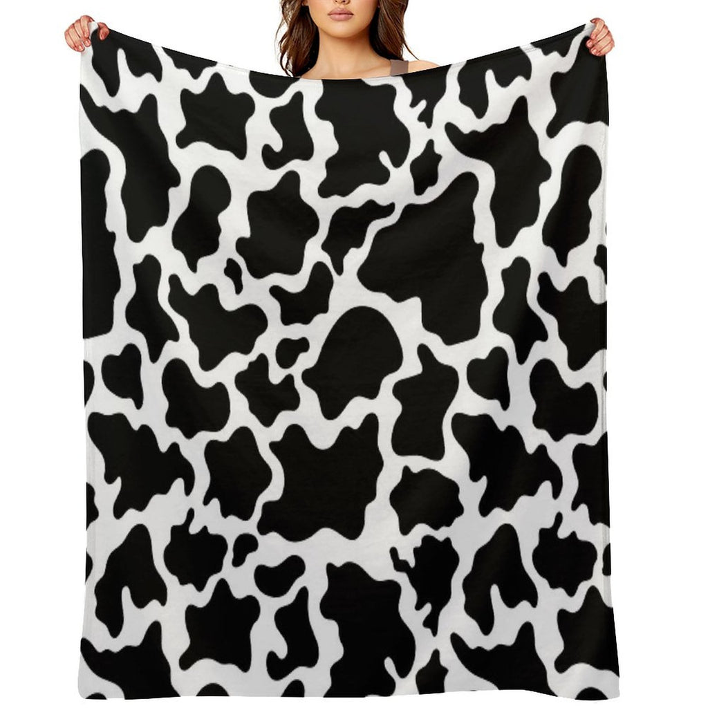 Cow Skin Pattern Easy Care Throw Blanket