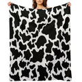 Cow Skin Pattern Easy Care Throw Blanket