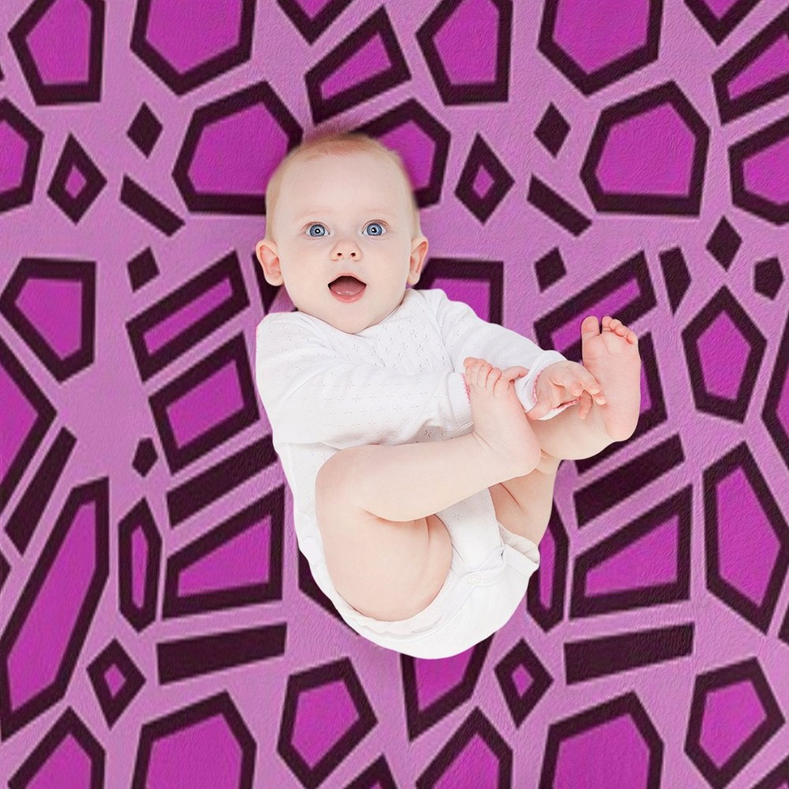 Kipo Pink Mega Jaguar Spots Comfort Throw Blanket