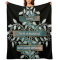Aspire To Be As Badass As Ruth Bader Ginsburg Machine-washable Throw Blanket