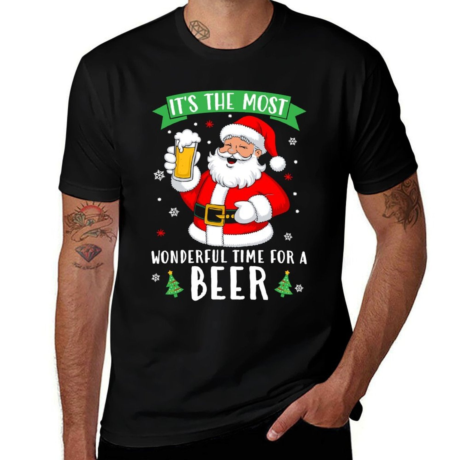 Its The Most Wonderful Time For A Beer Christmas Beer  Stretchy T-Shirt
