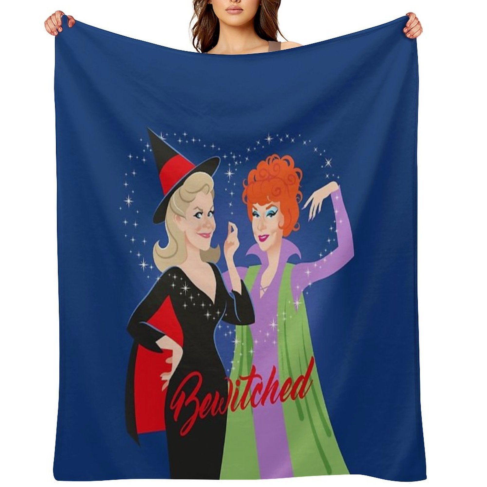 Bewitched Ladies Travel-friendly Throw Blanket