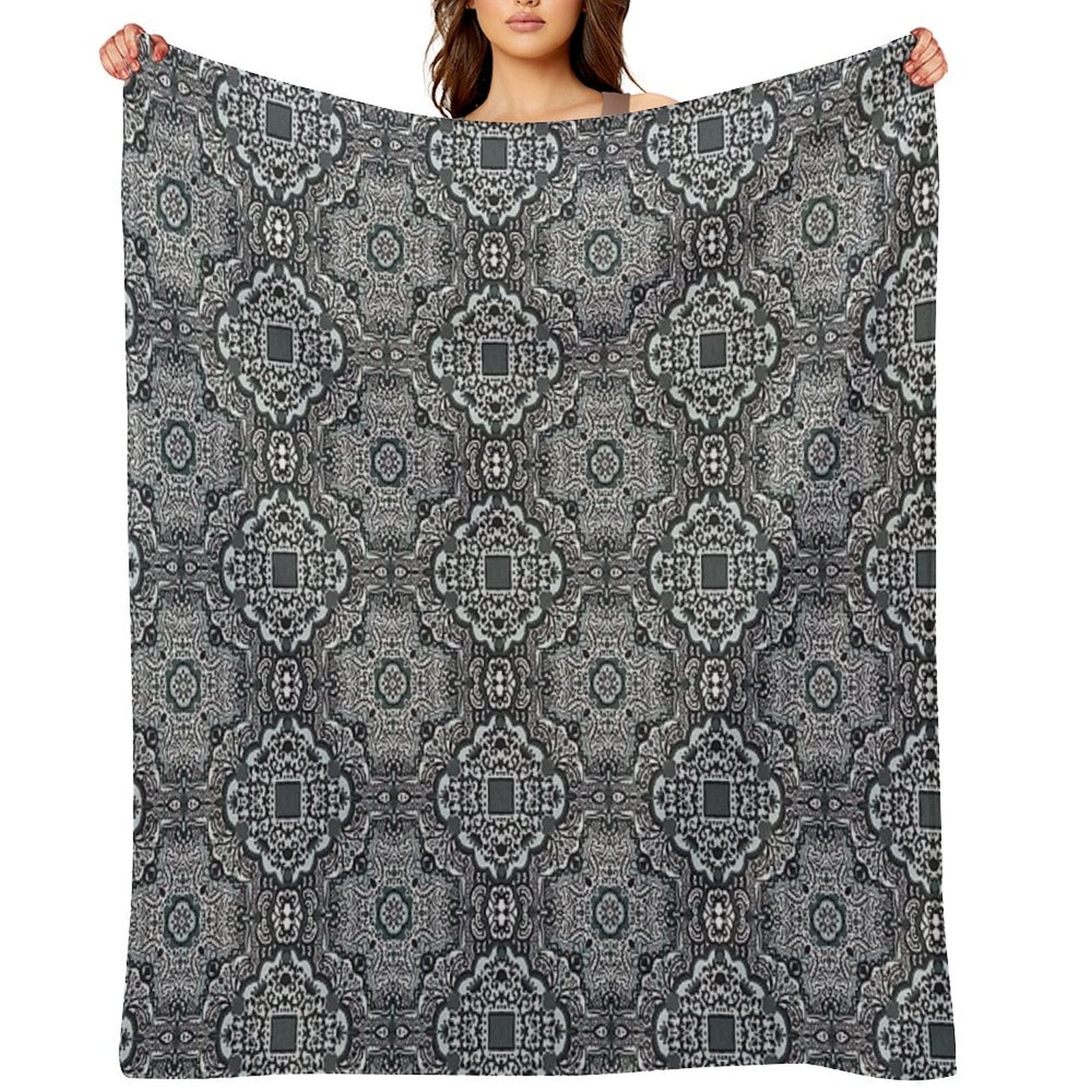 Shades of Gray Travel-friendly Throw Blanket