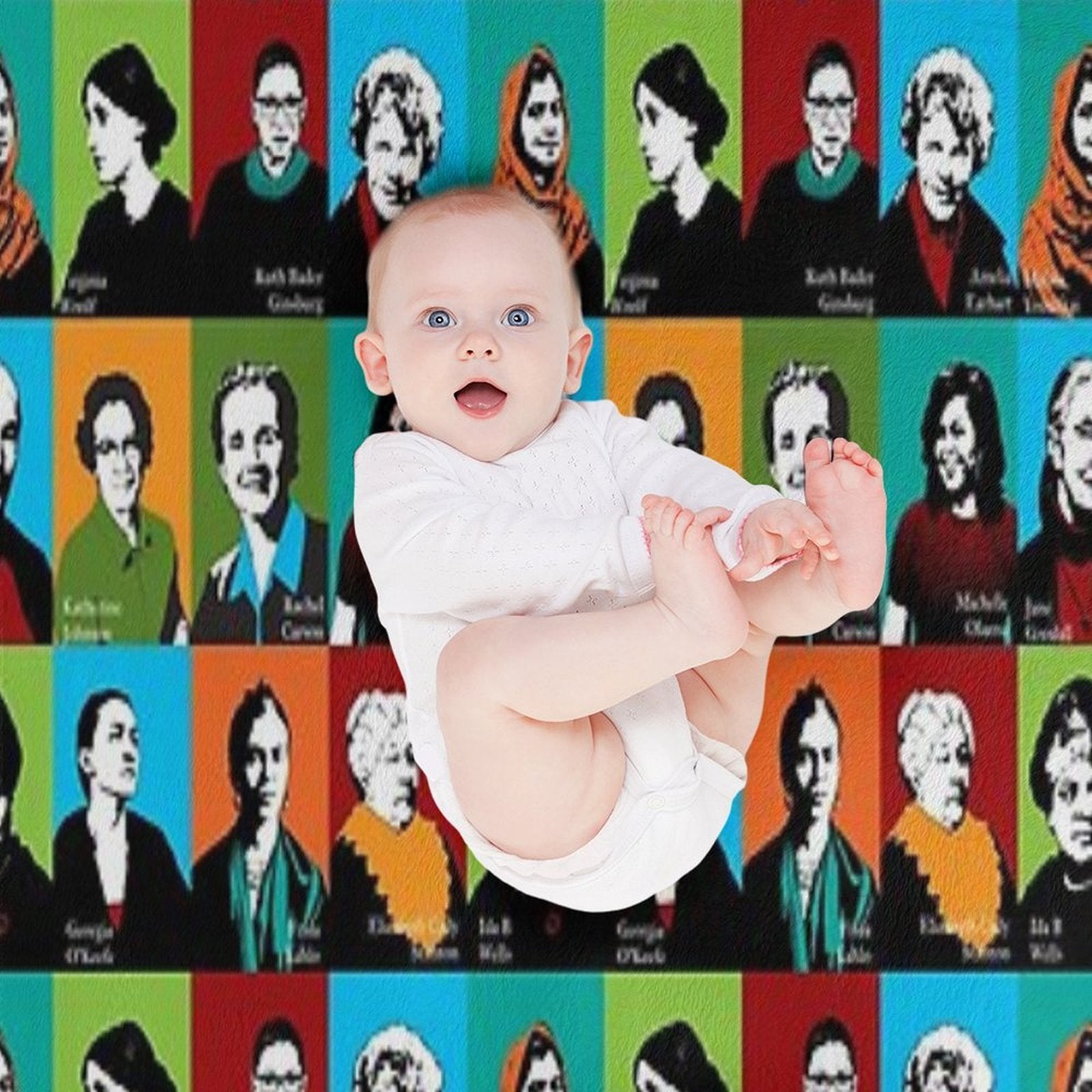 Feminist Icons Anti-pilling Throw Blanket