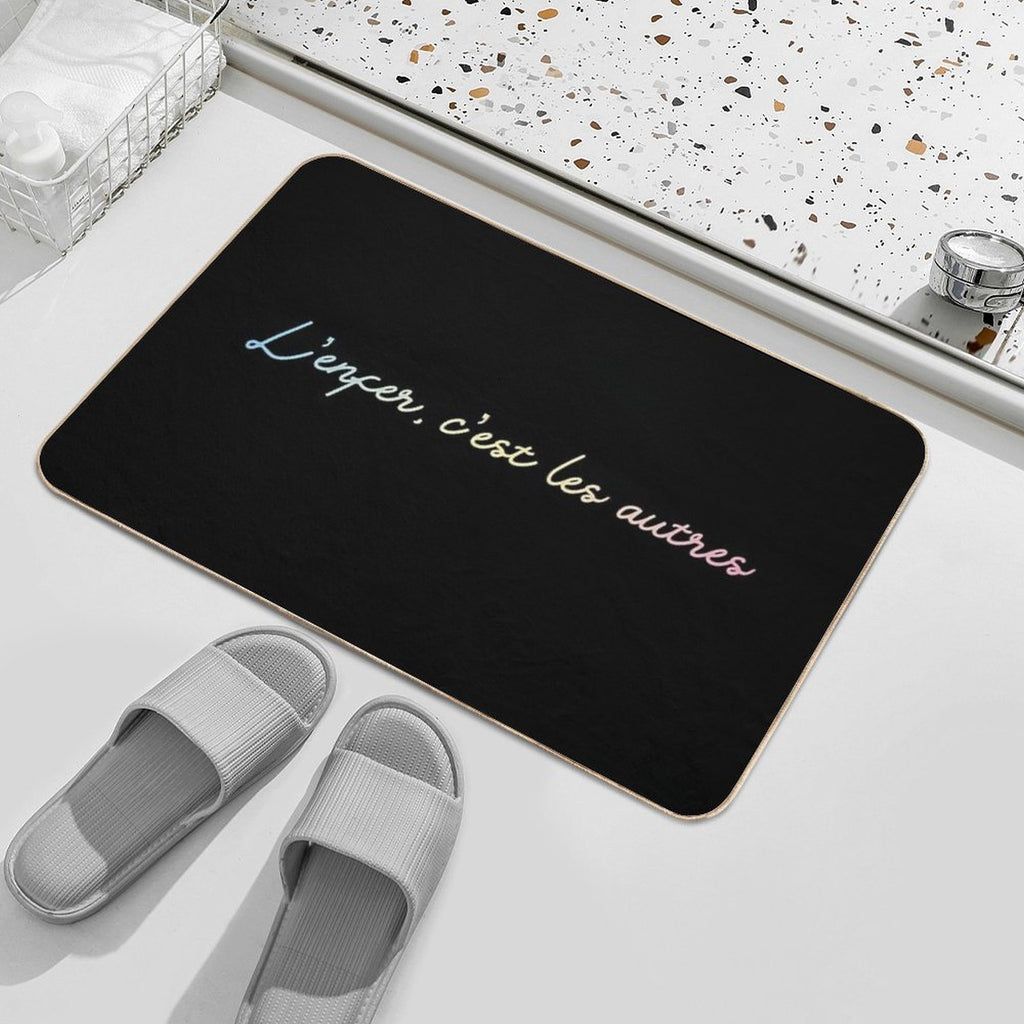 L’enfer, C’est Les Autres  Stain-Proof Bath Mat