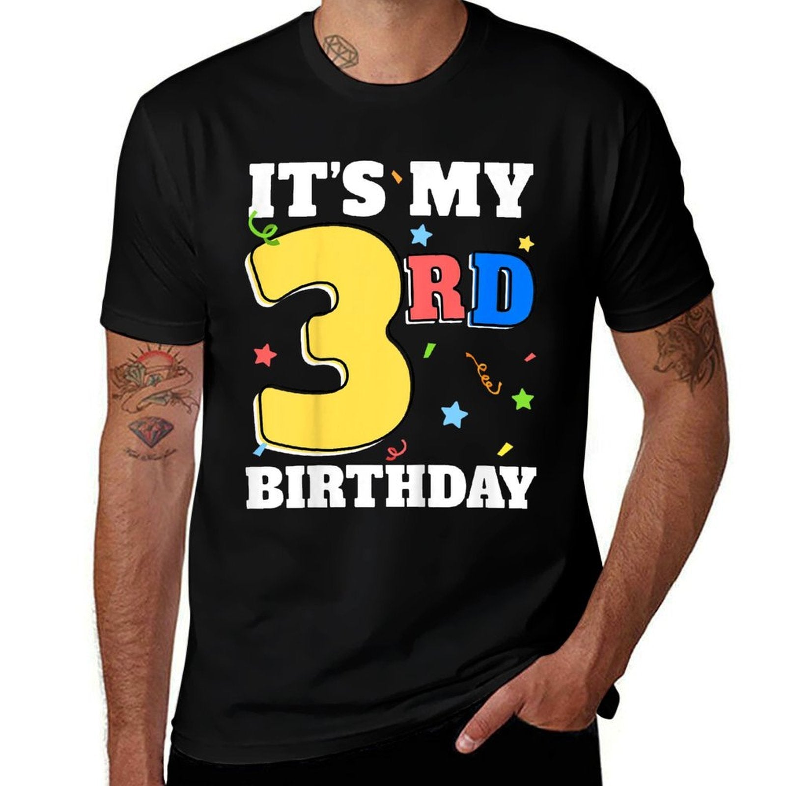 Kids It's My 3rd Birthday Boy 3 Toddler Girl Three Happy Birthday  Soft T-Shirt