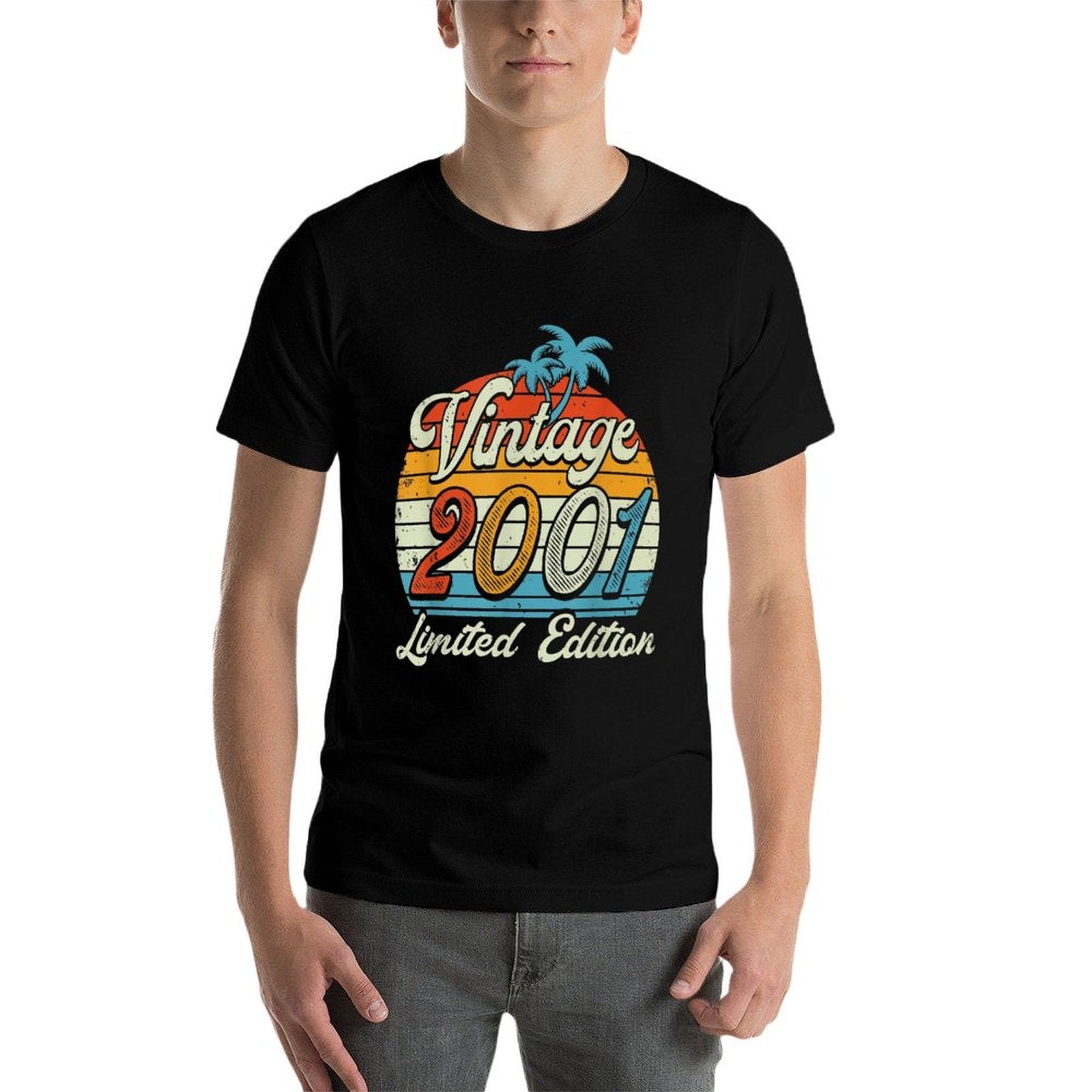 21 Years Old Vintage 2001 Retro Twenty-first Birthday Party  Tagless Design T-Shirt