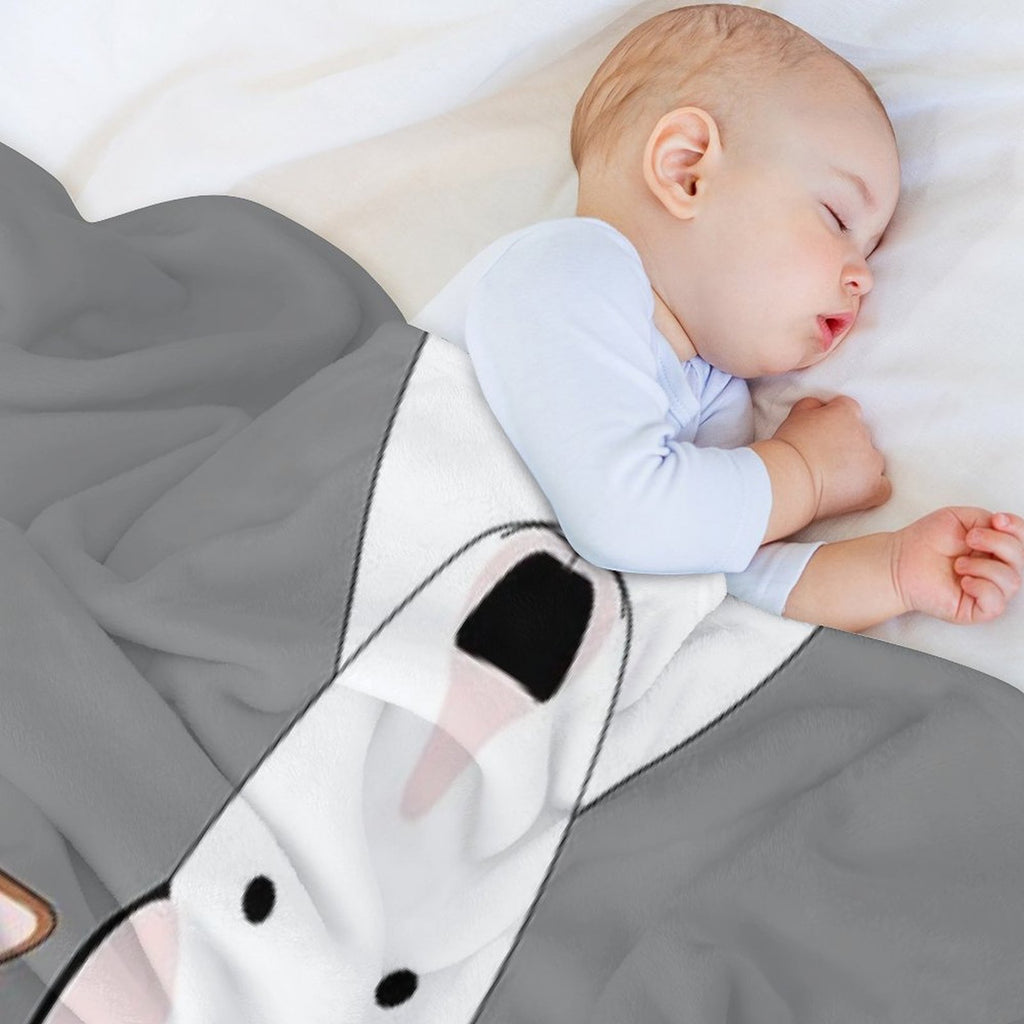 Bull Terrier Squad Machine-washable Throw Blanket