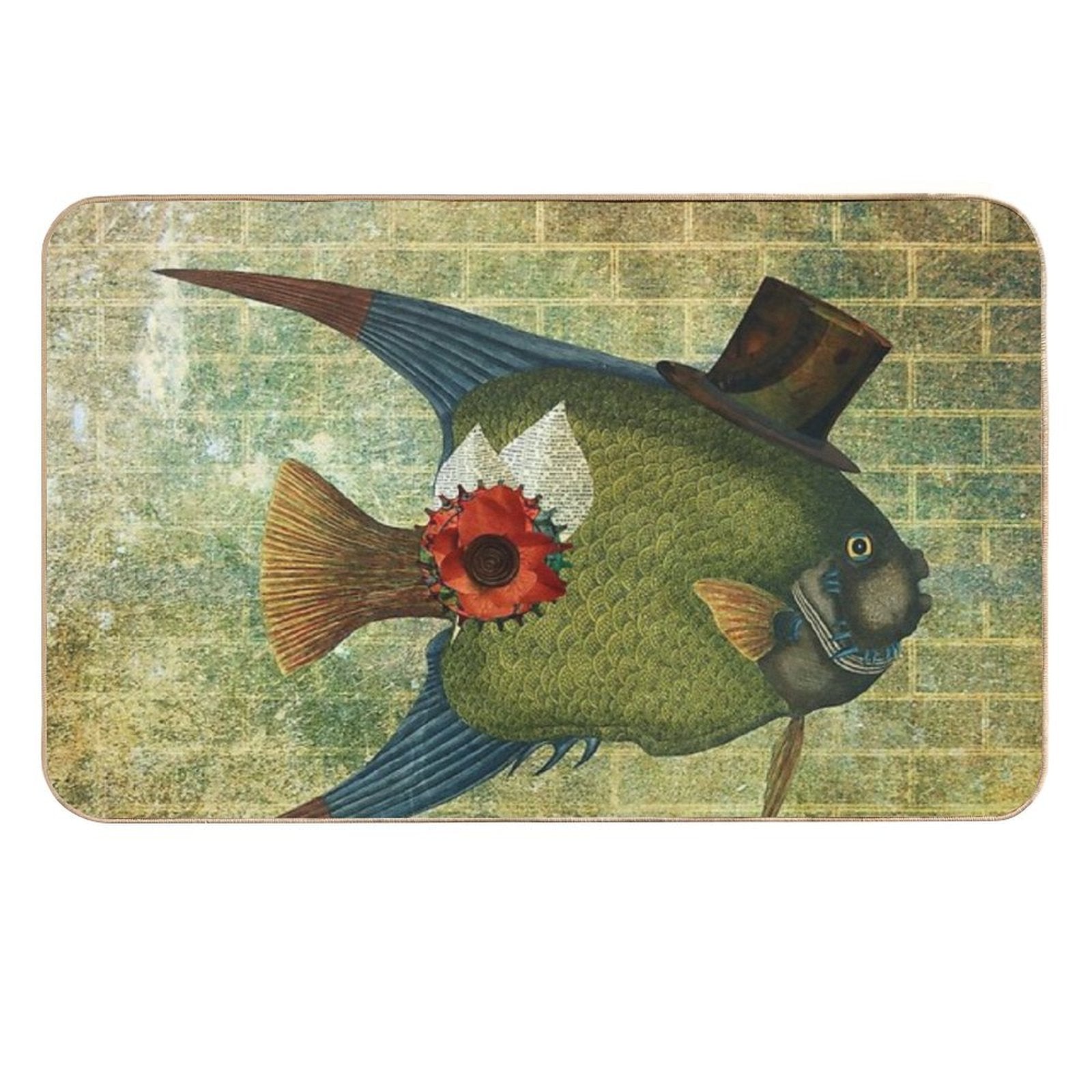 DADDY-O FISH  Easy Maintenance Bath Mat
