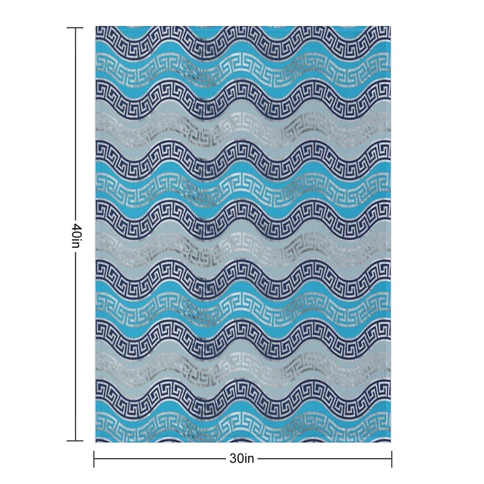 Greek Meander Pattern - Greek Key Ornament Travel-friendly Throw Blanket