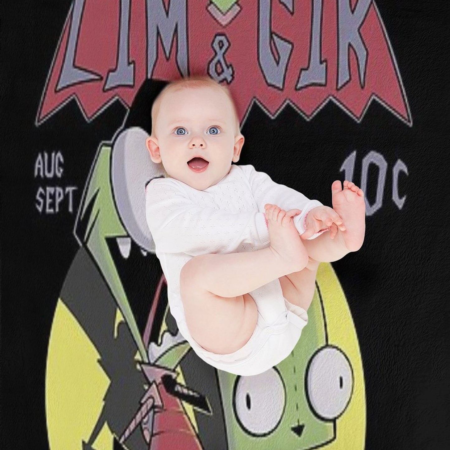 Zim And Gir Machine-washable Throw Blanket
