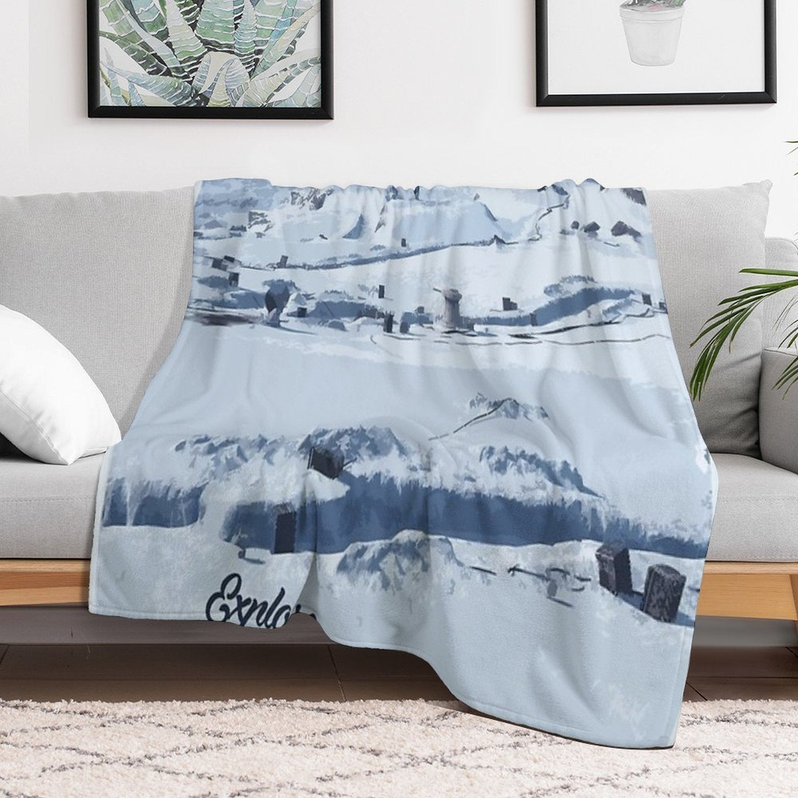Hoth Easy Care Throw Blanket