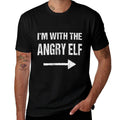 Im With The Angry Elf Christmas Costume  Wrinkle-resistant T-Shirt
