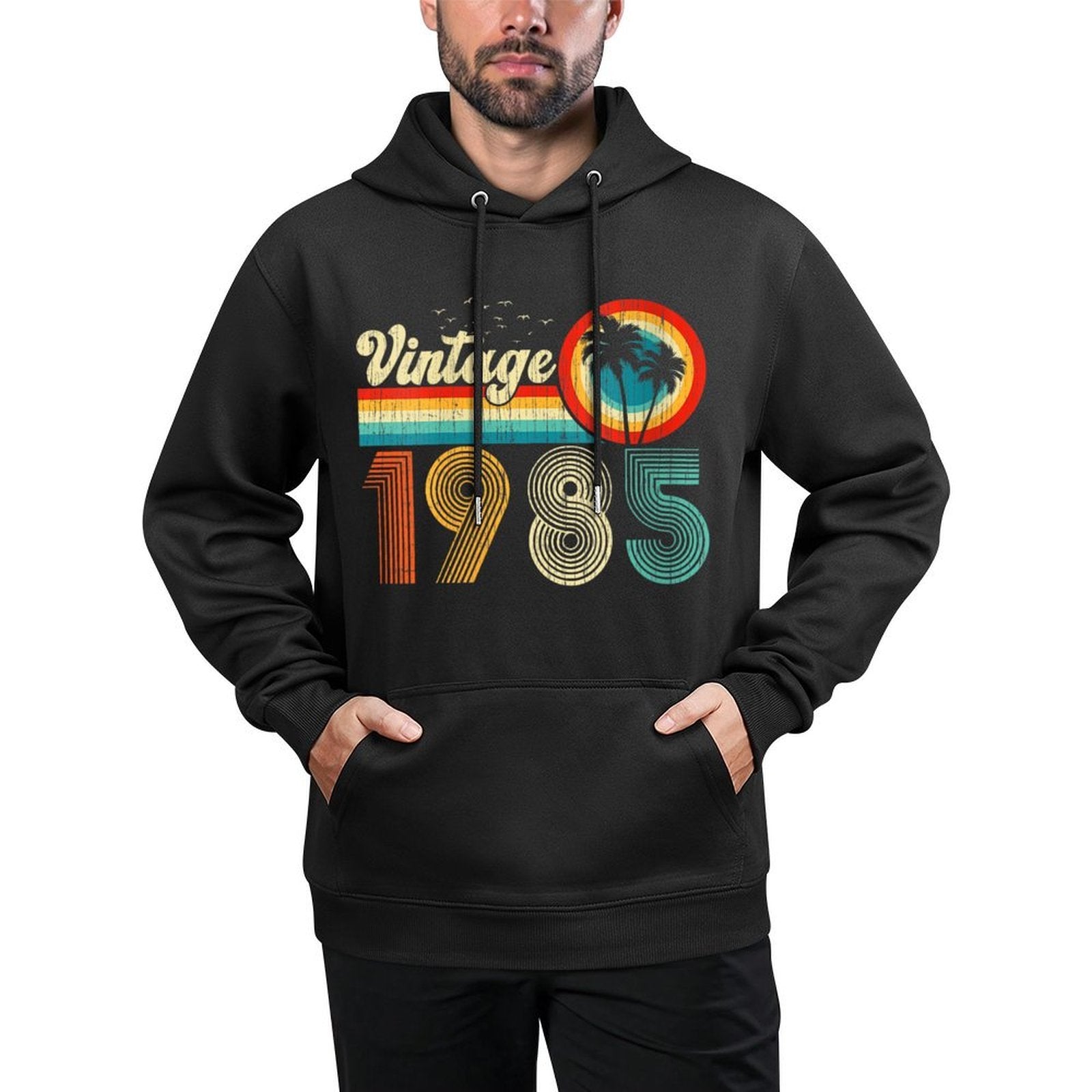 Womens 40 Year Old Gifts Vintage 1985 Retro 40th Birthday Men Women Shape Retention Hoodie