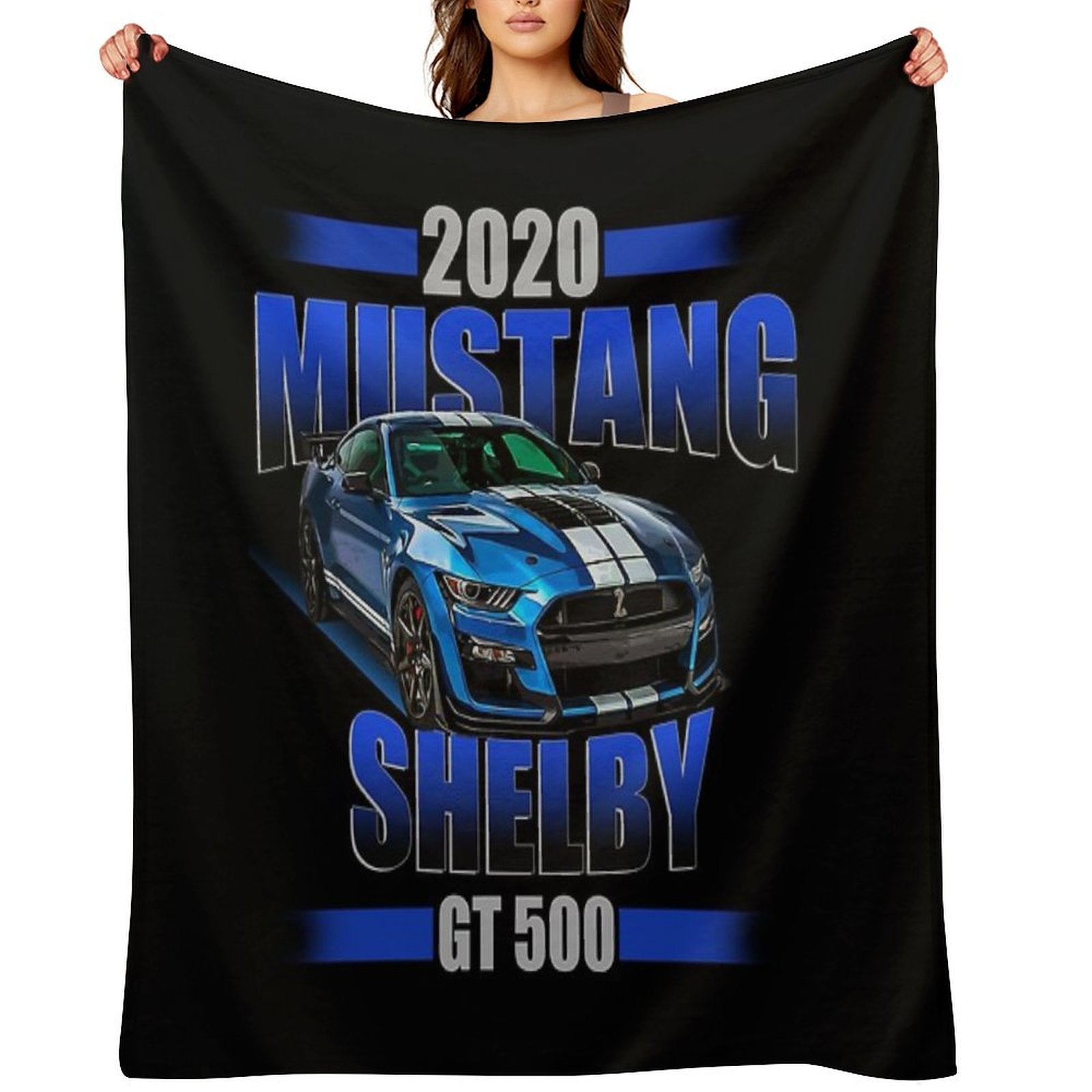 2020 Shelby GT 500 Velvety-soft Throw Blanket