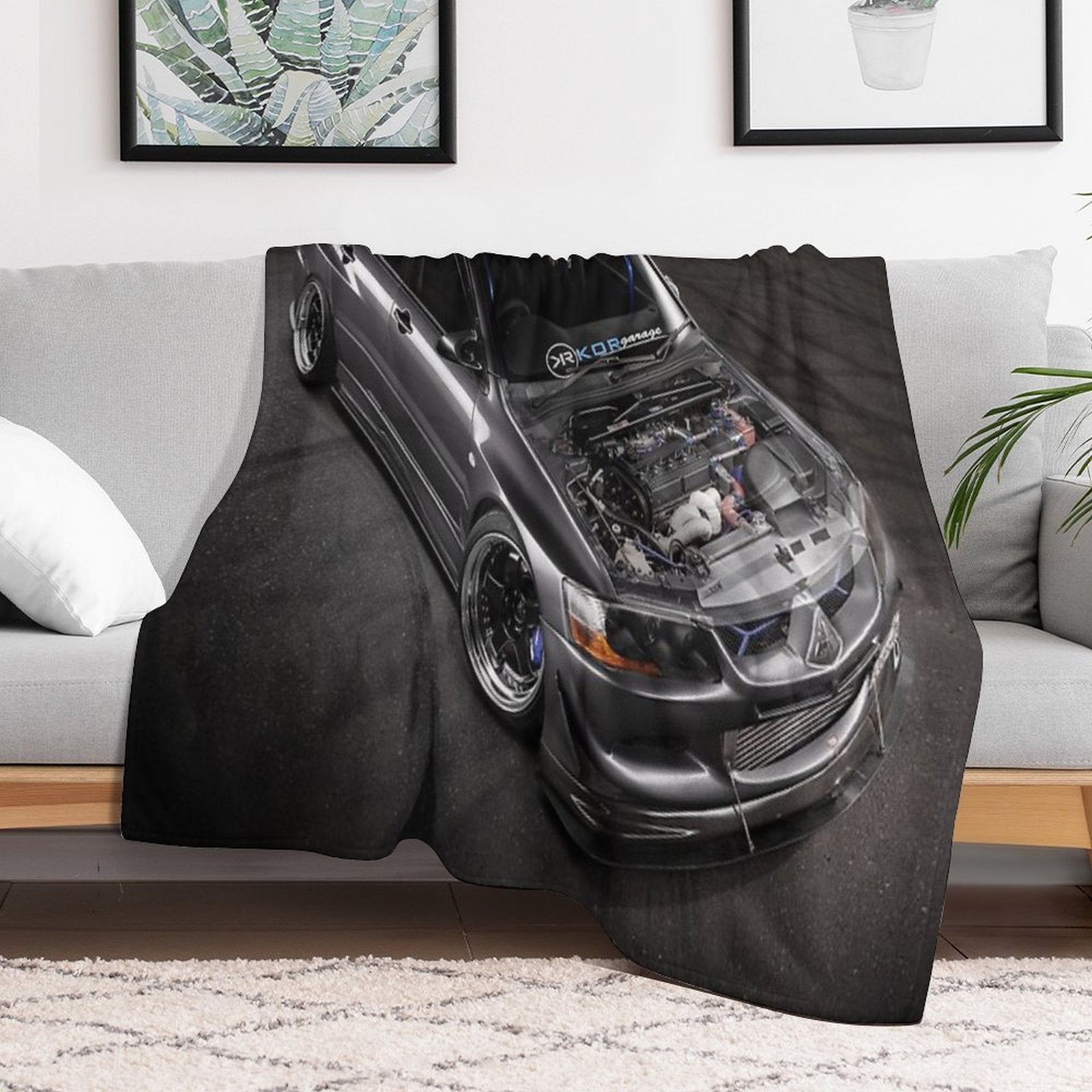 Matt Baxter's Mitsubishi Evolution Lightweight Throw Blanket