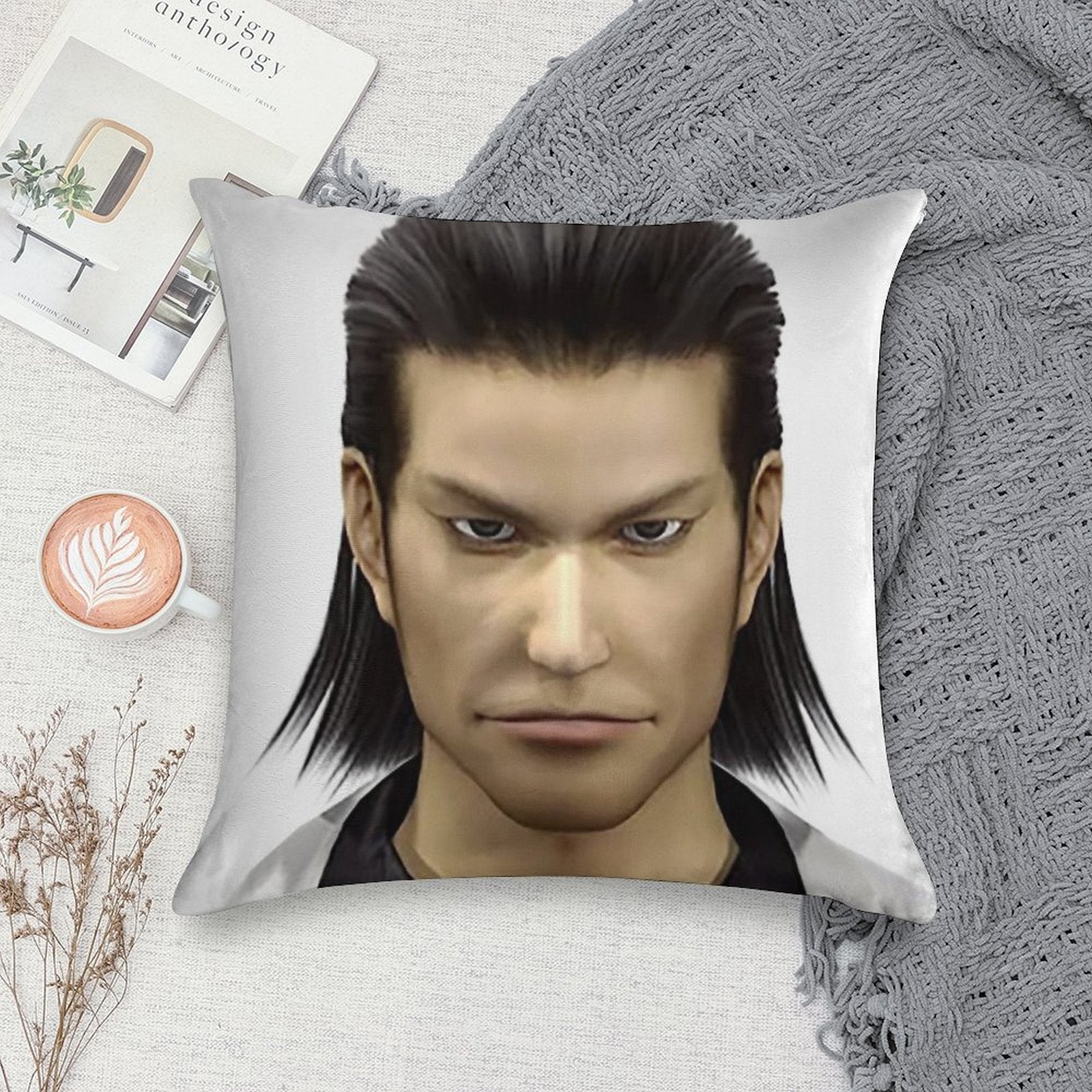 Yakuza Nishiki Soft Decorative Cover Throw Pillow