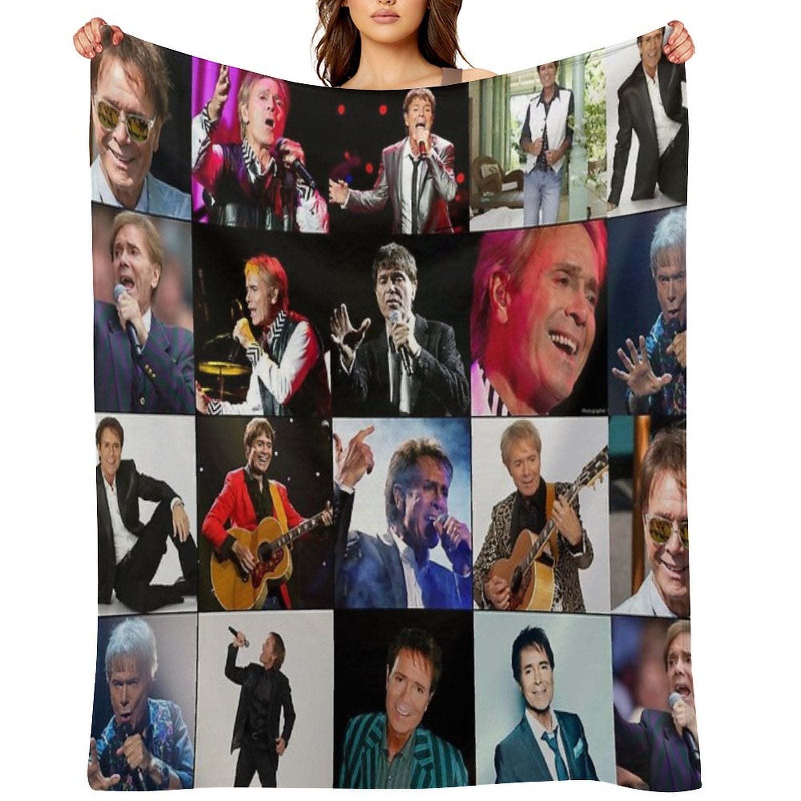Cliff Richard Photo Collage Comfort Throw Blanket