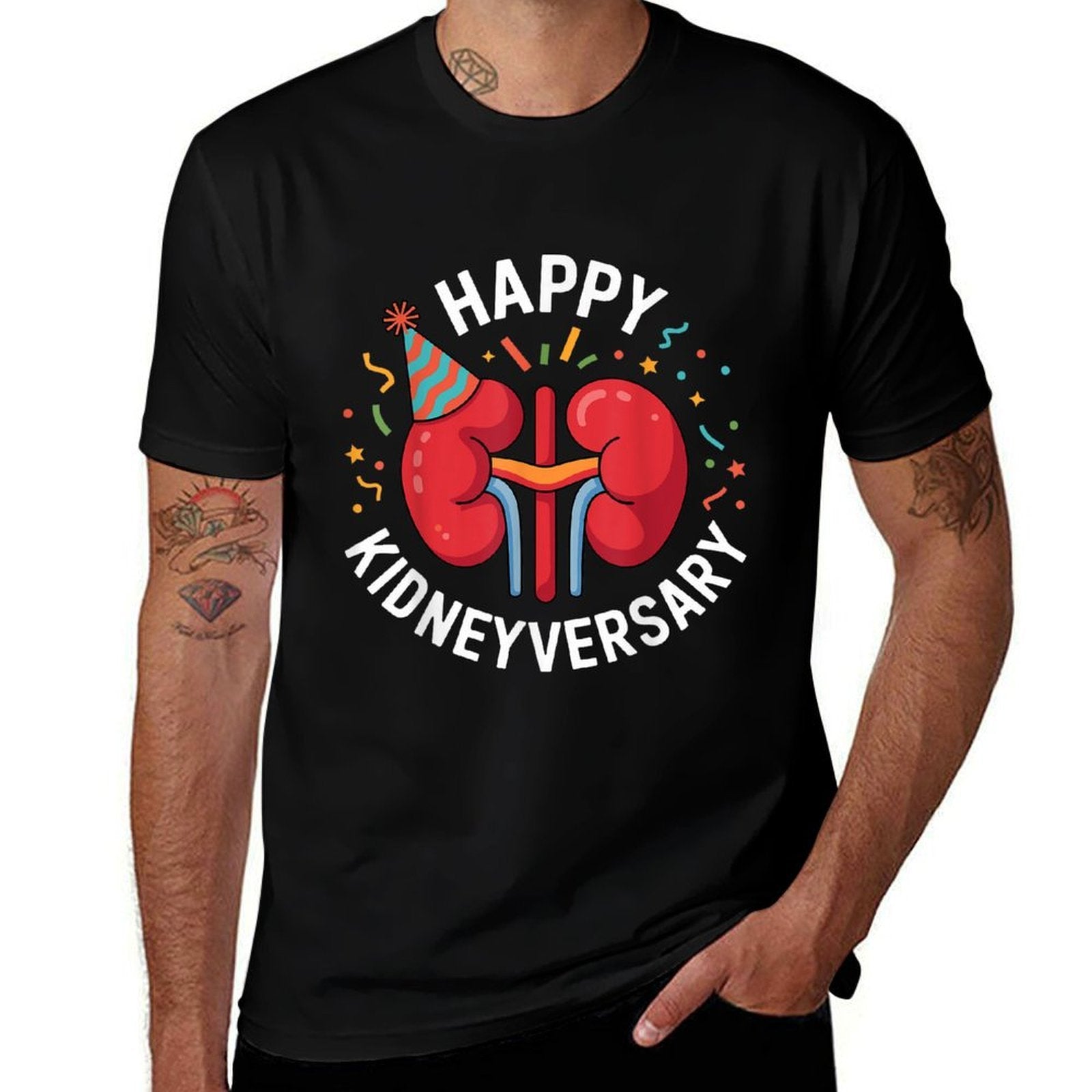 Happy Kidneyversary Funny Kidney Transplant Recipient  Breathable T-Shirt
