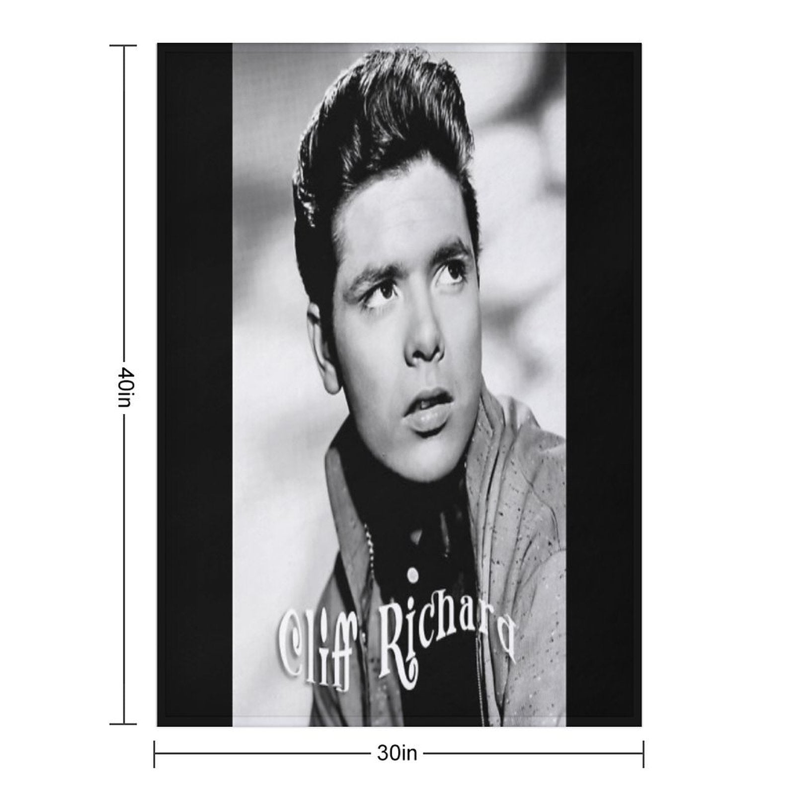 Cliff Richard Velvety-soft Throw Blanket