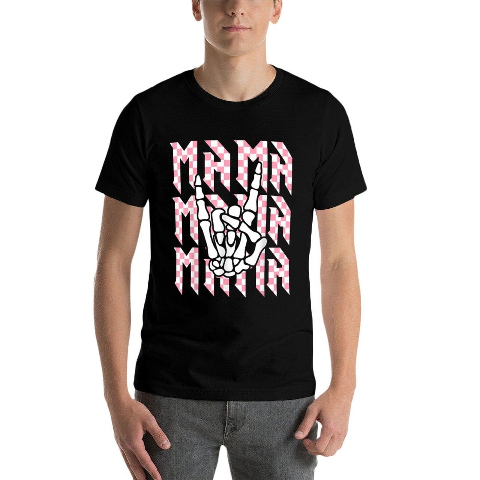 Mama Of The Bad Two The Bone Checkered Mama 2nd Birthday  Classic T-Shirt