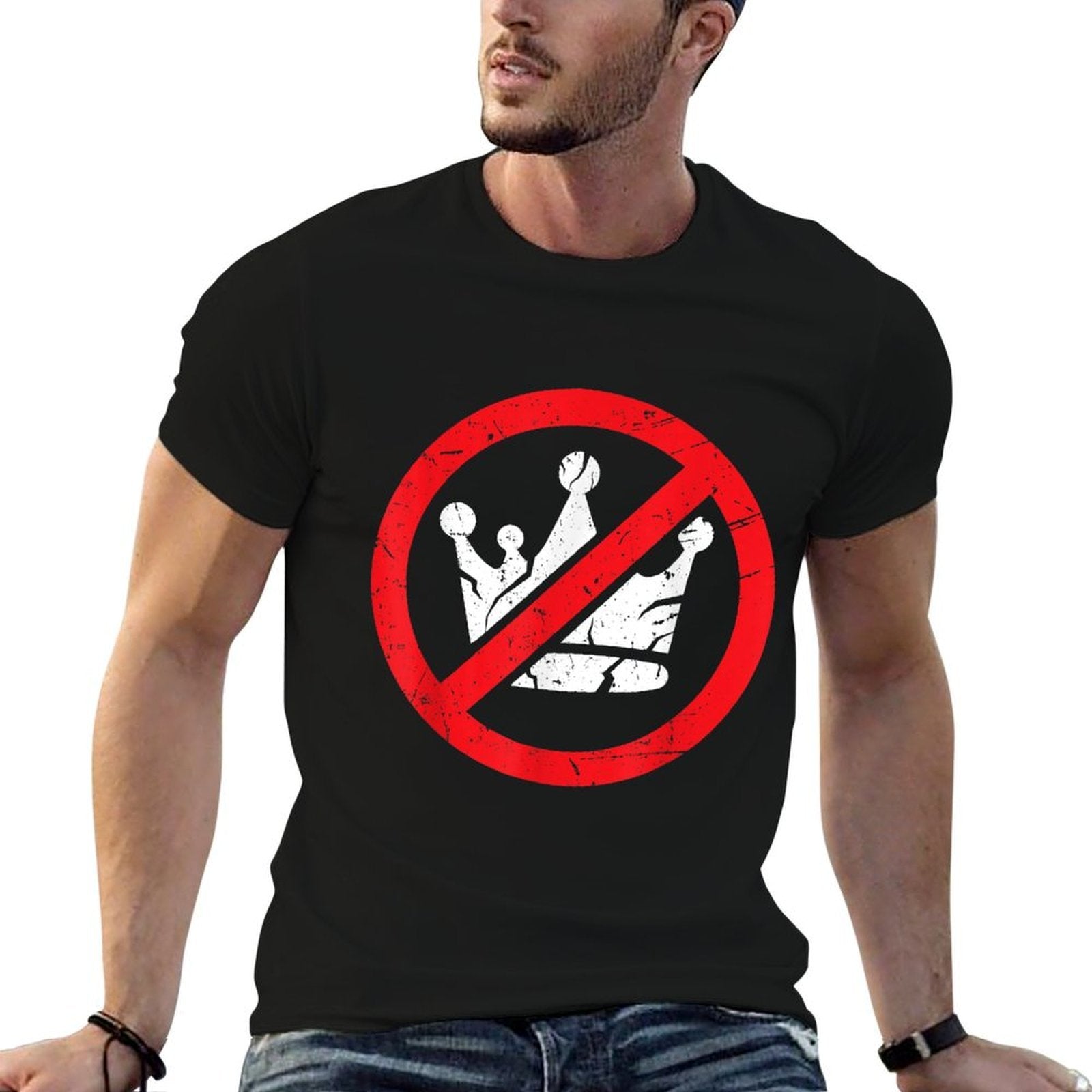 Vintage No Kings Since 1776 USA 4th Of July Free  Versatile T-Shirt