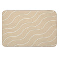Cute Brown Squiggly Lines Aesthetic Items  Multi-Purpose Bath Mat