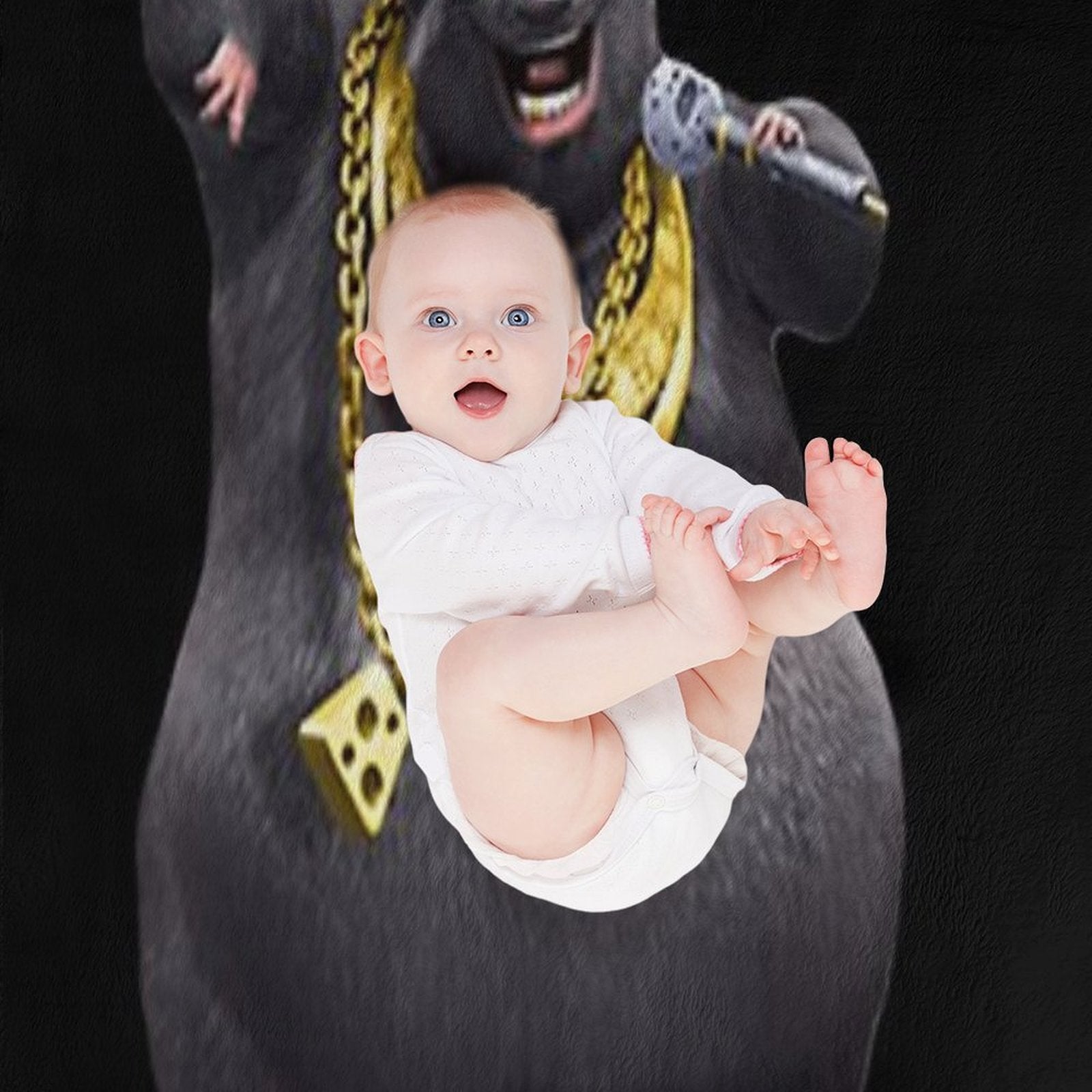 Biggie Cheese Rat Wrinkle-free Throw Blanket