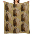 Capybara Dozing in The Sunshine Comfort Throw Blanket