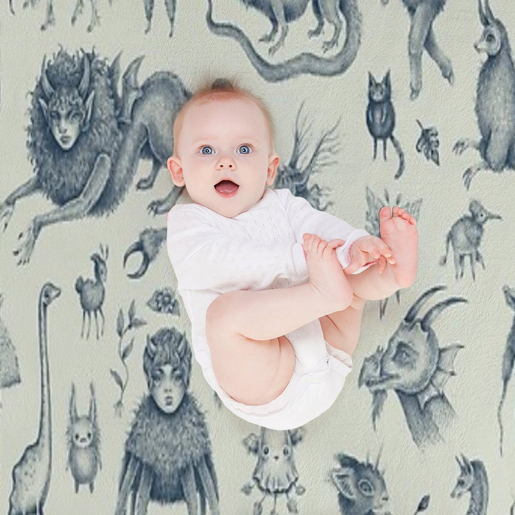Beings And Creatures Premium Throw Blanket