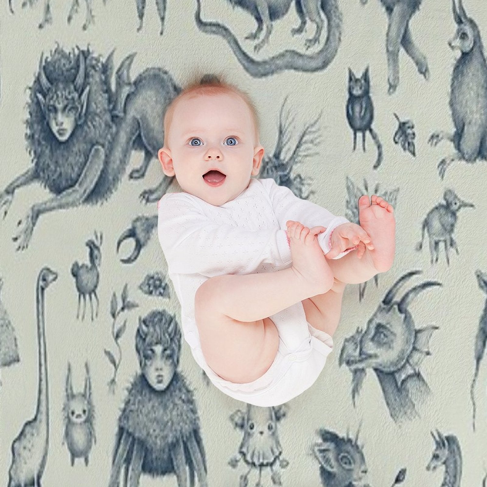 Beings And Creatures Premium Throw Blanket