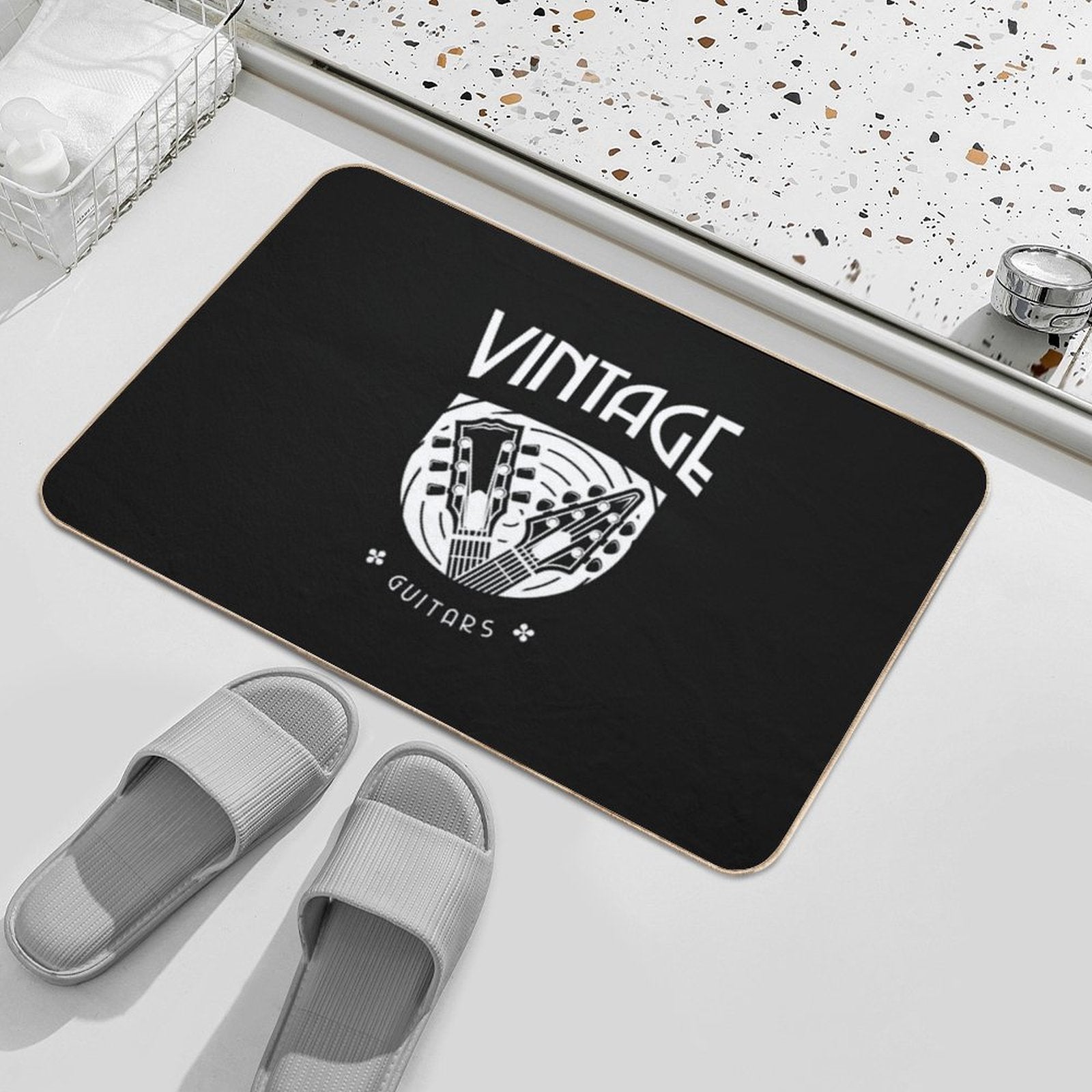Vintage Guitars  Eco-Friendly Bath Mat