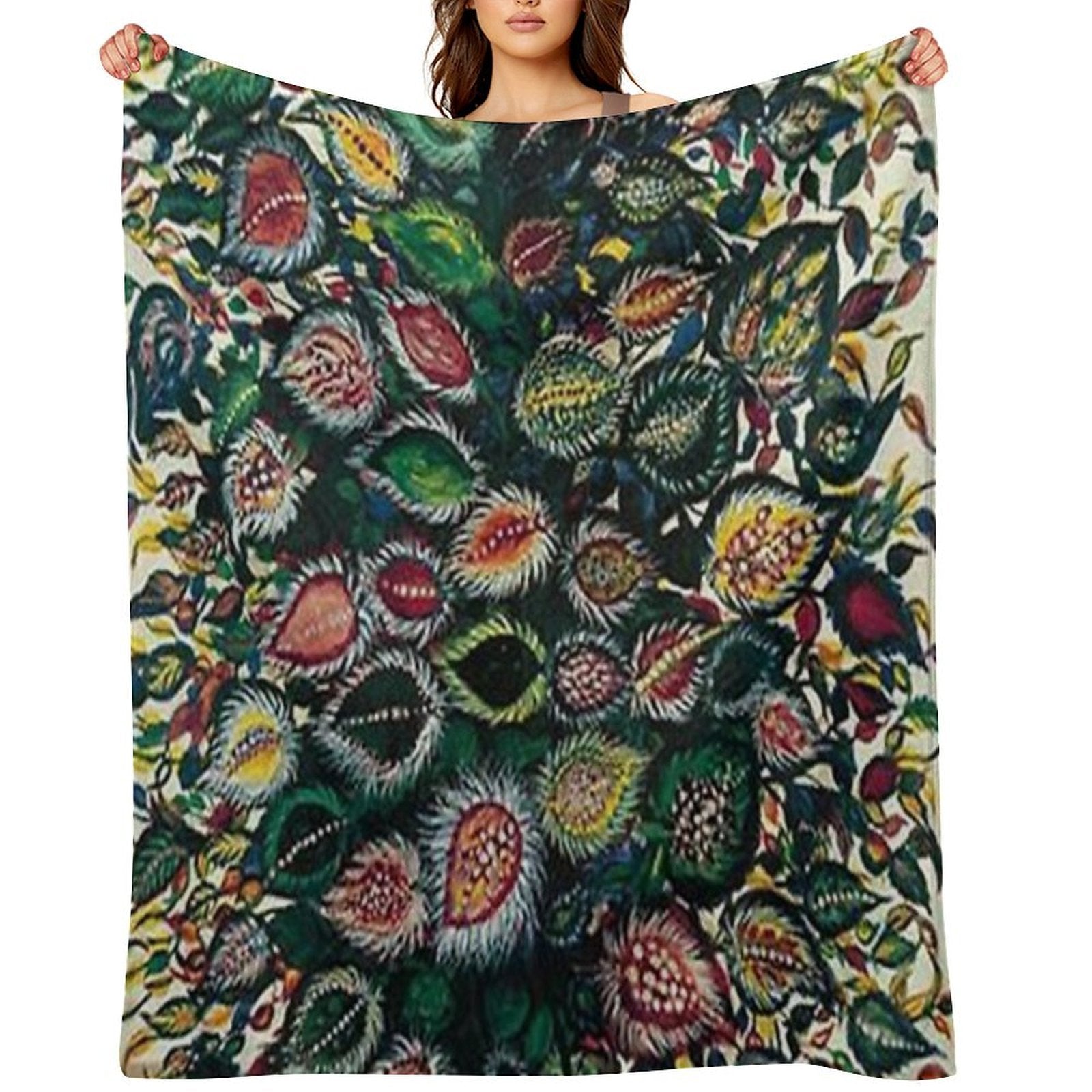 Feuilles - Seraphine Louis - Favourite Artists Collection Plush Throw Blanket
