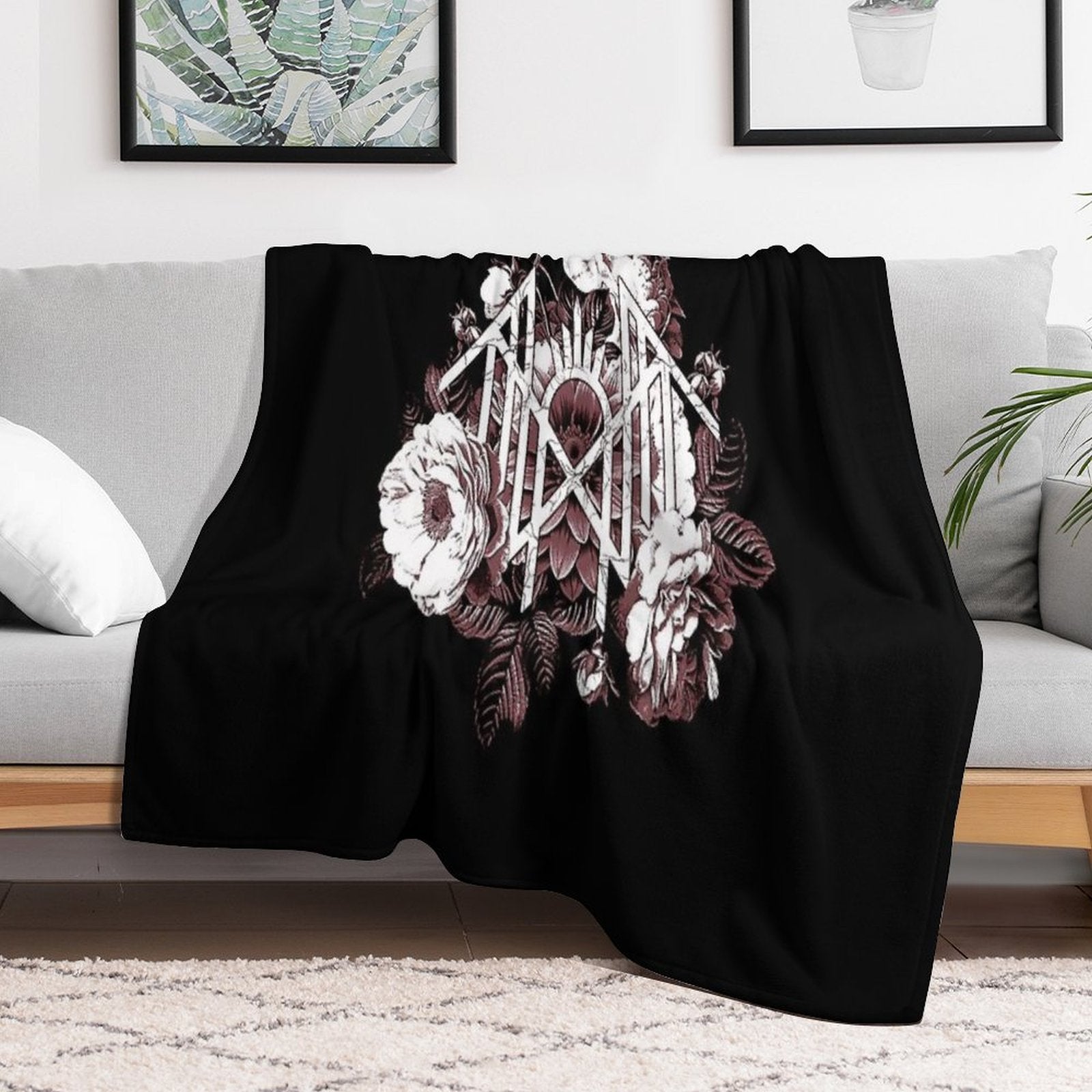 Official Merchandise World Tour of Sleep Token Music - SLP-TKN--Sleep Token # Machine-washable Throw Blanket