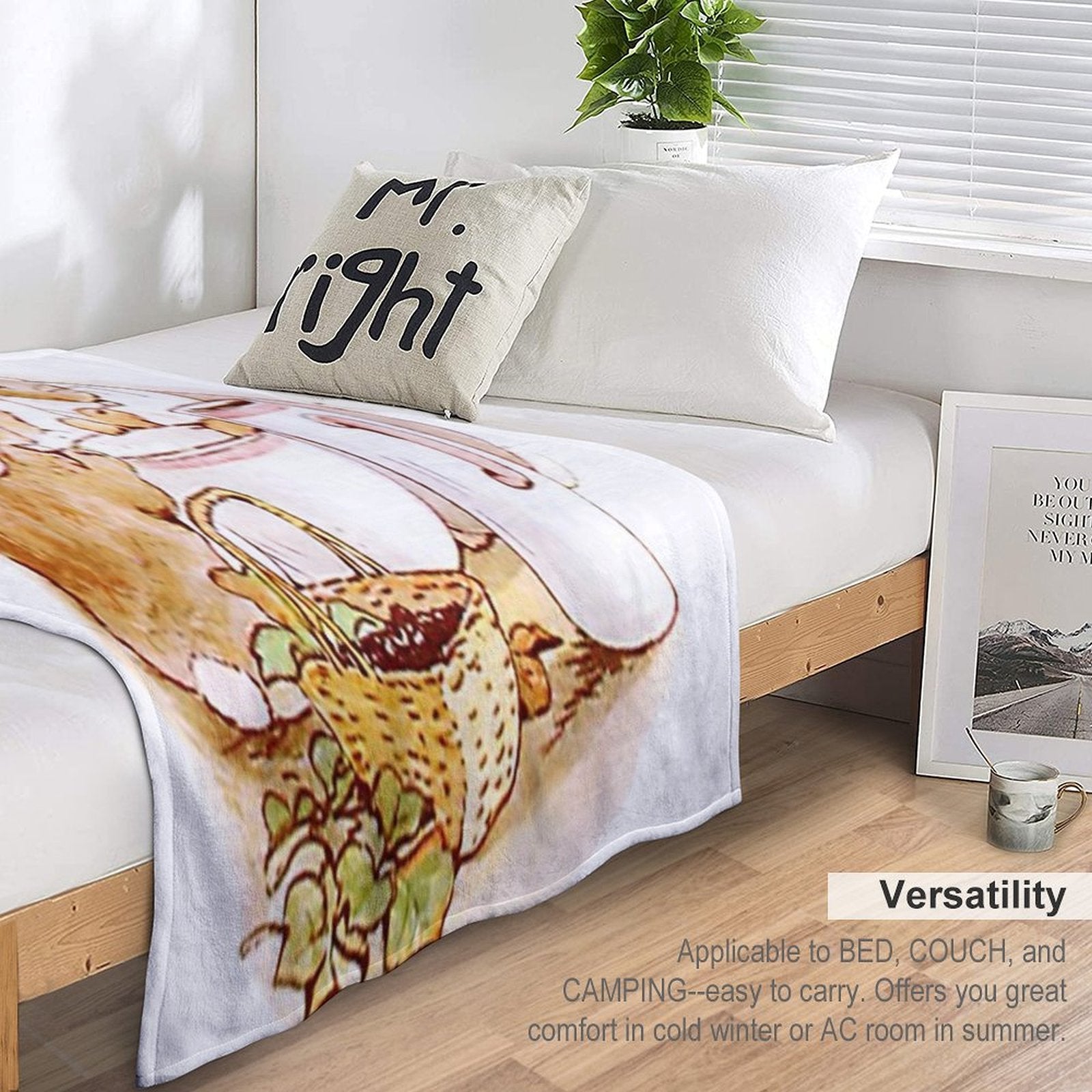 Flopsy, Mopsy And Cottontail Machine-washable Throw Blanket