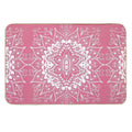 Mandala Hot Pink Durable Bath Mat