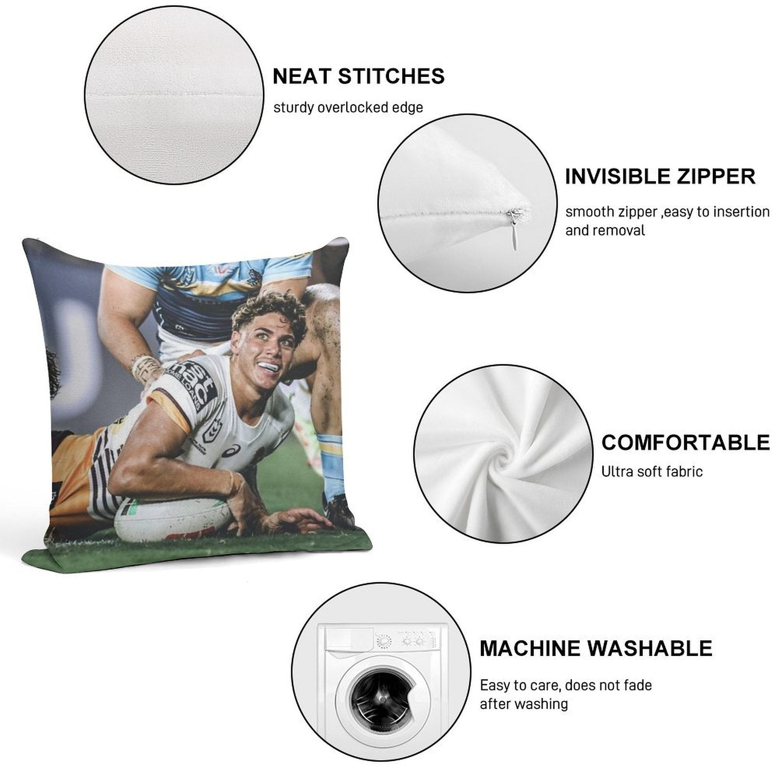 Reece Walsh Soft High-Density Material Throw Pillow