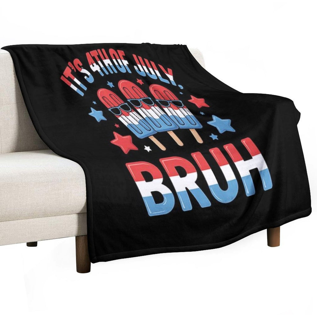 Bruh 4th Of July Popsicle All-season Throw Blanket