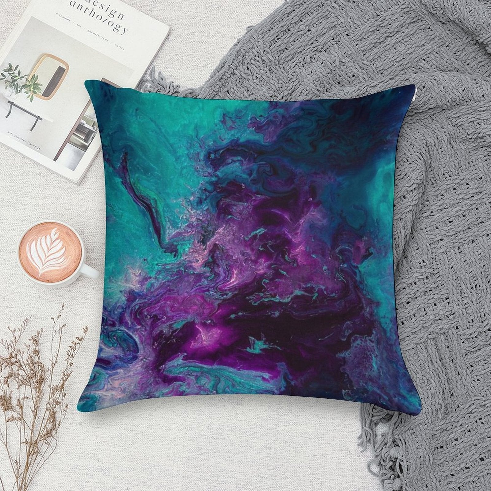 Nebulous Soft Fade-Resistant Throw Pillow
