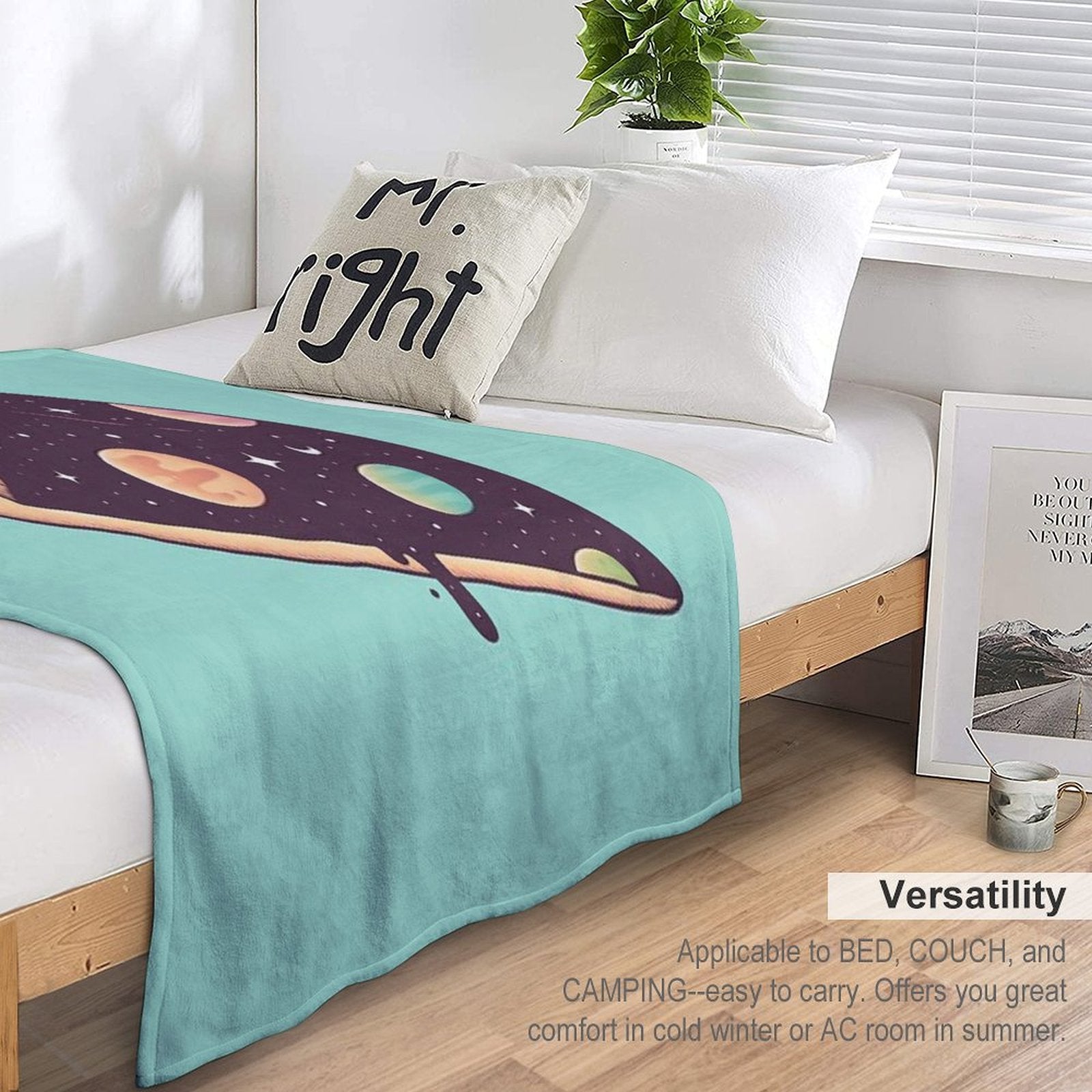 Galactic Deliciousness Eco-conscious Throw Blanket