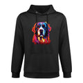 Watercolor Colorful St. Bernard Dog Moisture-Wicking Hoodie