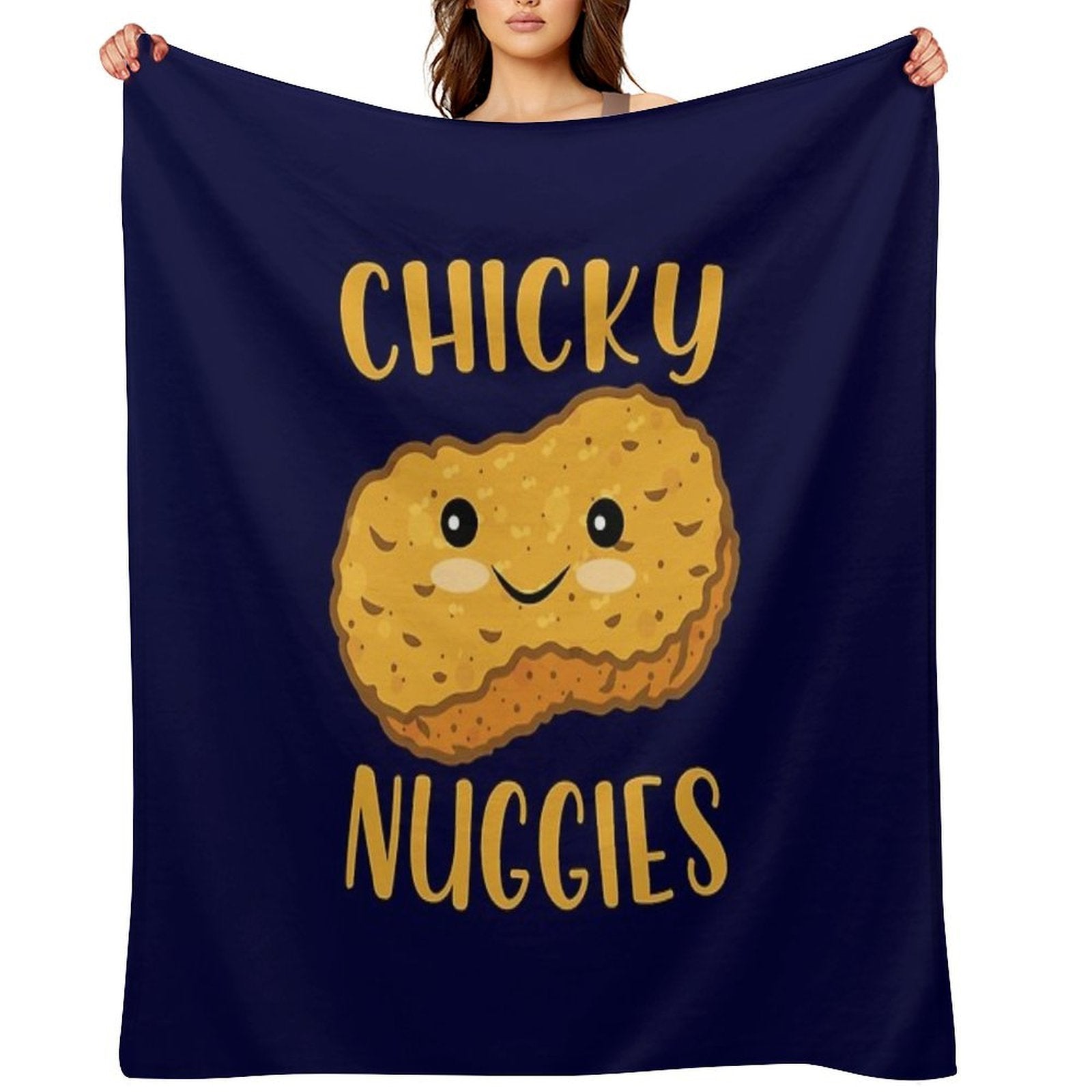 Chicky Nuggies Anti-pilling Throw Blanket