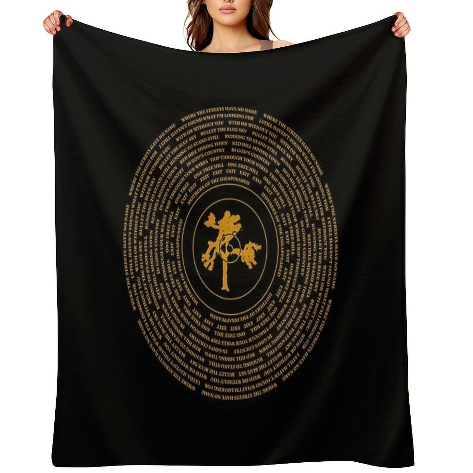 Joshua Tree Vinyl Machine-washable Throw Blanket