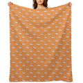 Cute Fire Dragon Whimsical Fantasy Art Sustainable Throw Blanket
