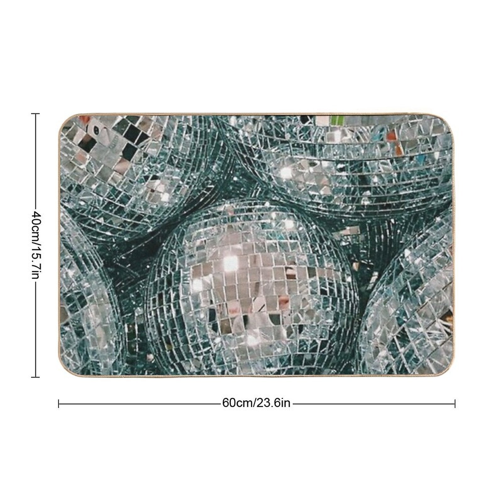 Disco Balls  Odorless Bath Mat