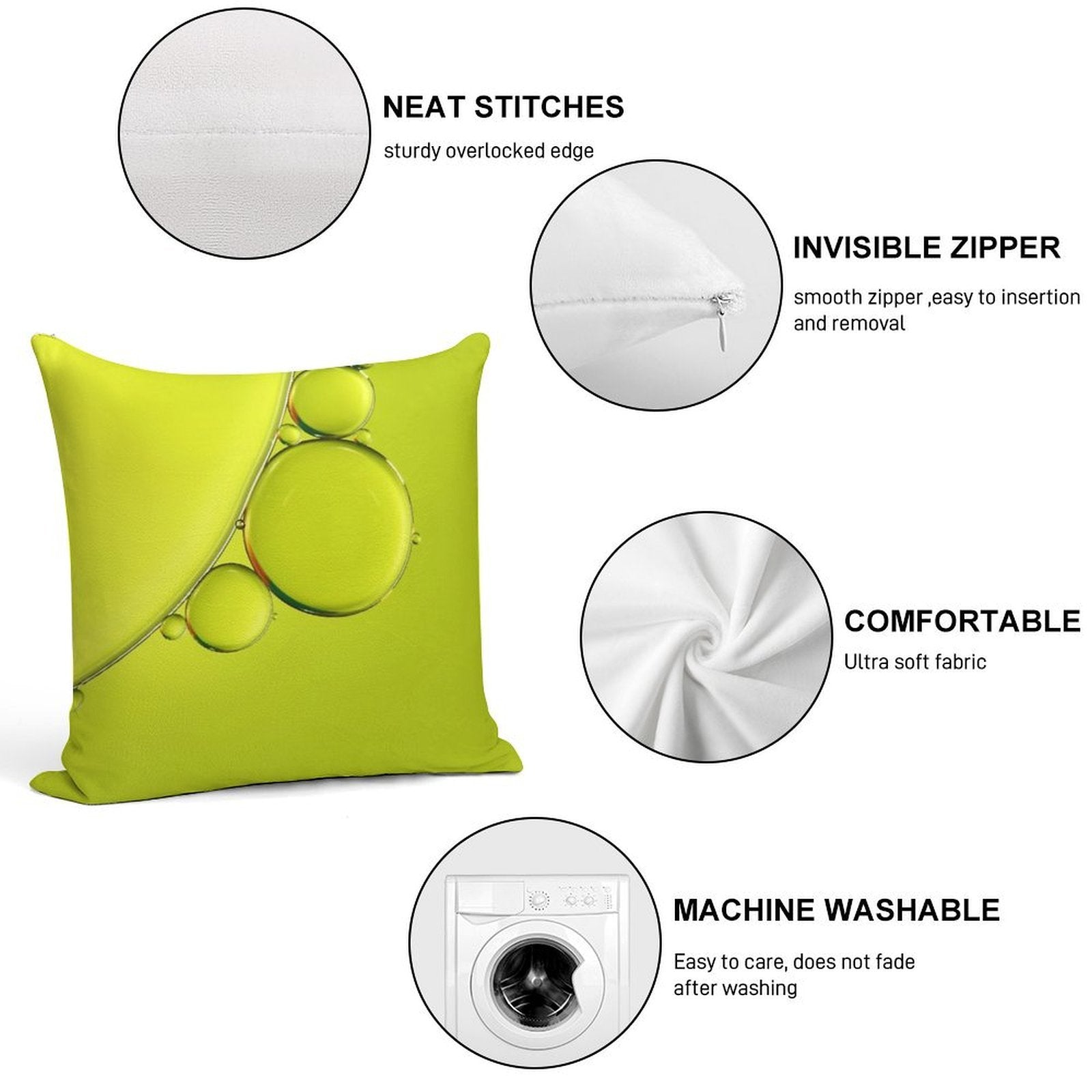 Simply Lime Soft Style Accent Throw Pillow