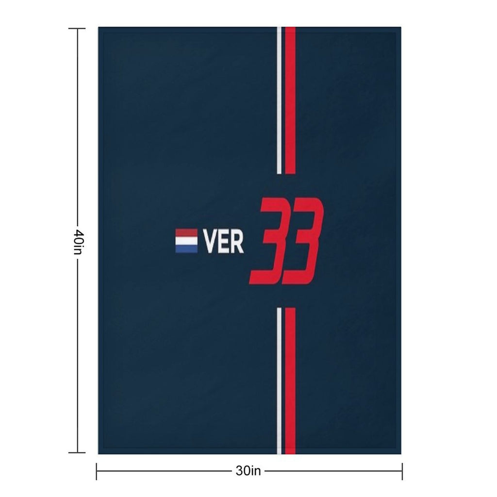 F1 2021 - #33 Verstappen Easy Care Throw Blanket