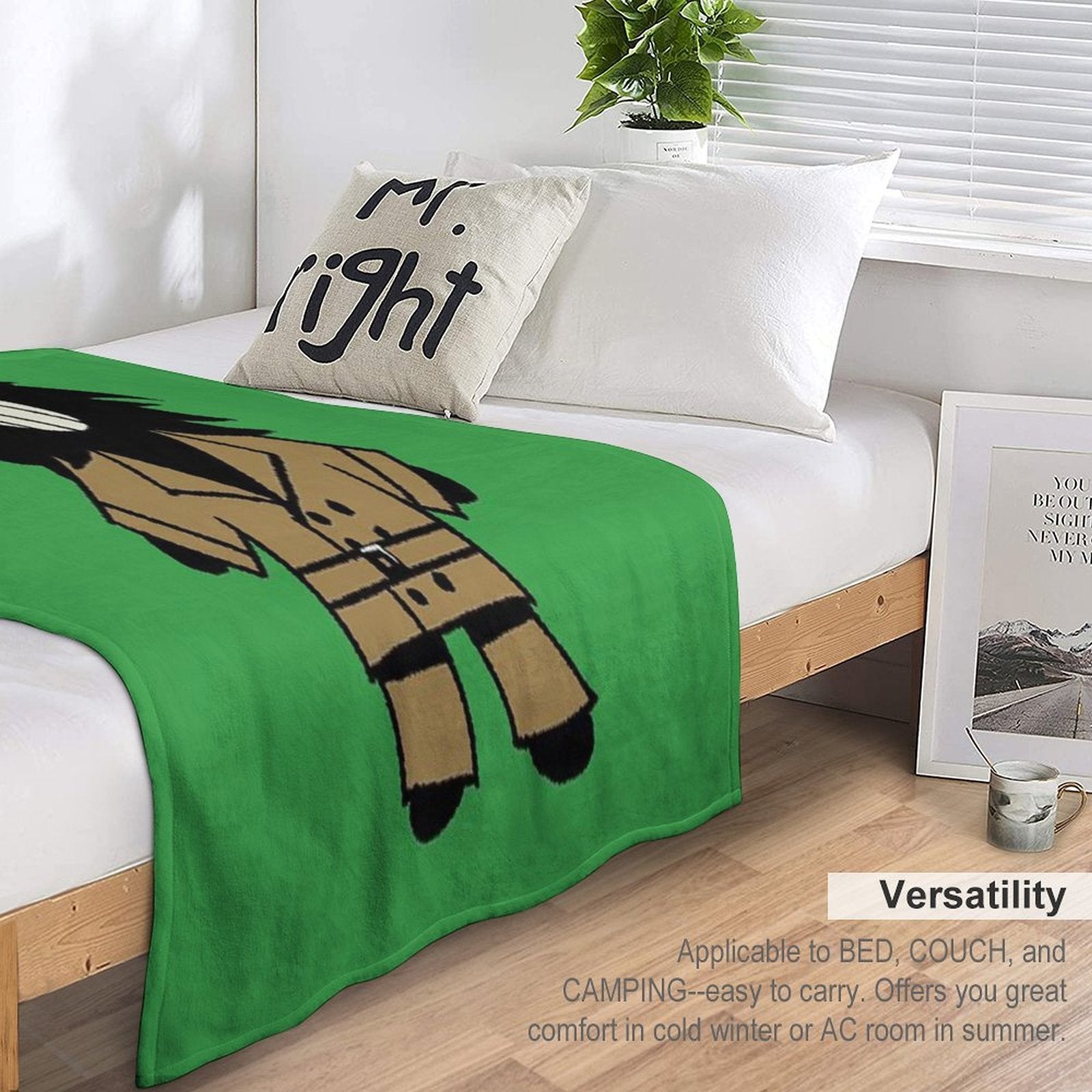 Bive from Regretevator Machine-washable Throw Blanket